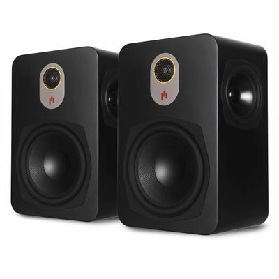 Aperion Audio Novus NSS 6.5" Tripolar Surround Speakers Pair for Home Theater System (Stealth Black)