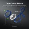 Belkin Apple Airtag Secure Holder With Strap - Apple Air Tag Keychain - Airtag Holder With Strap For Key Ring - Airtag Keychain Accessories - Scratch Resistant Airtag Case With Raised Edges - Blue view 4