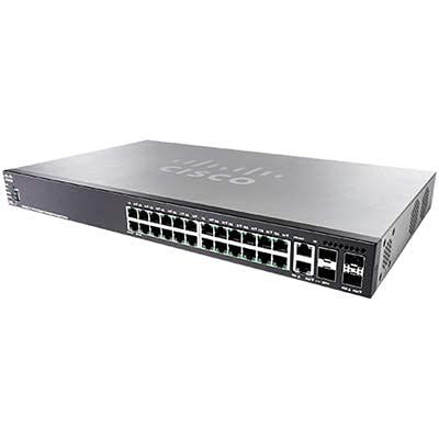 Cisco SG550X-24-K9 24-Port Stackable Managed Ethernet Switch (Renewed)