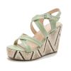 ZBYY Women Chunky Platform Wedge Sandal Strappy Espadrilles Slingback Wedges Sandals Ankle Strap Summer Comfort Sandal view 1