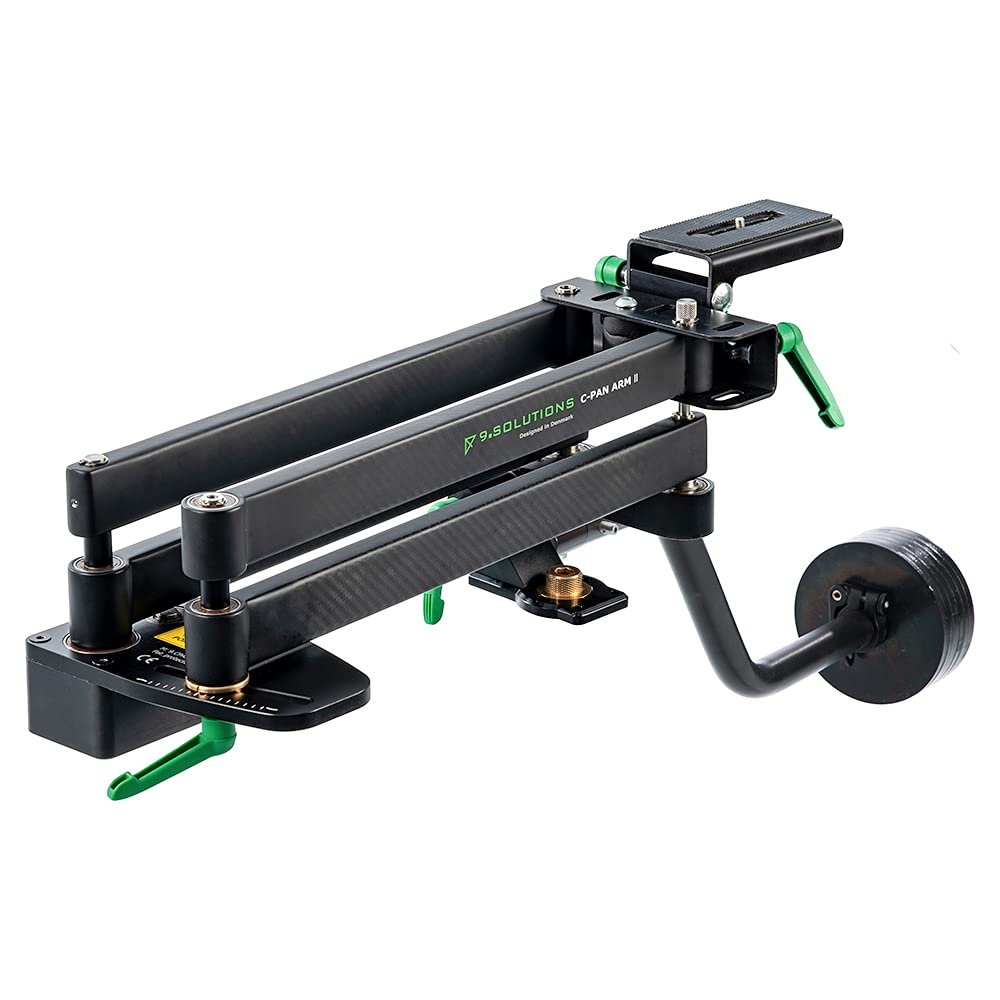 9.Solutions C-Pan Arm II, Carbon Fiber, Lighter-Weight, Upgraded Smoothness, 9.CPA2C, Slider, Jib/Crane for Different pan/Movement, for Photography, Videography & Filmmaking