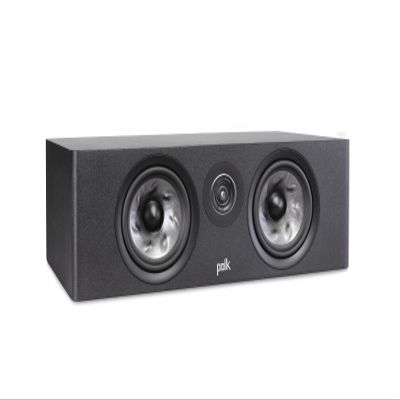 Polk Audio Reserve Series R400 Large Center Channel Loudspeaker,1" Pinnacle Ring Tweeter, Dual 6.5" Turbine Cone Woofers, Hi-Res, Dolby Atmos,IMAX, For Home Theater Sound System, Wall Mountable, Black