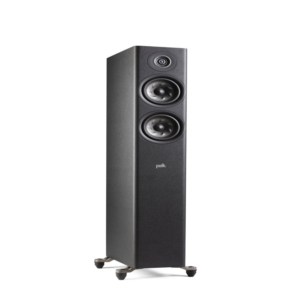 Polk Audio Reserve Series R500 Tower Speaker, 1" Pinnacle Ring Tweeter & Dual 5.25" Turbine Woofers, Hi-Res Certified, Dolby Atmos & IMAX Enhanced for Home Theater Audio, Home Stereo Speakers, Black