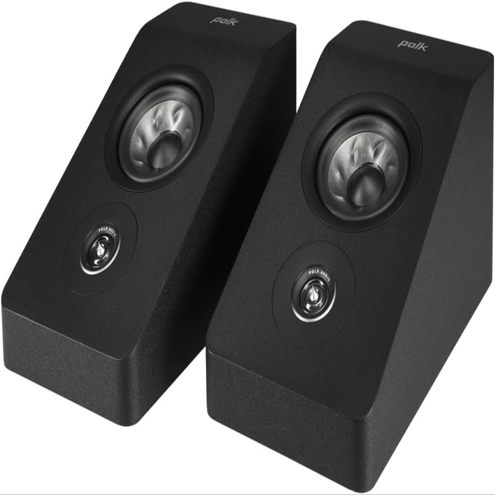 Polk Audio Reserve R900 Height Module, Dolby Atmos Speakers for 3D, Multidimensional Sound, 1" Pinnacle Ring Tweeter & 4" Turbine Cone Woofer, Hi-Res Certified, IMAX Enhanced, Wall Mountable, Black