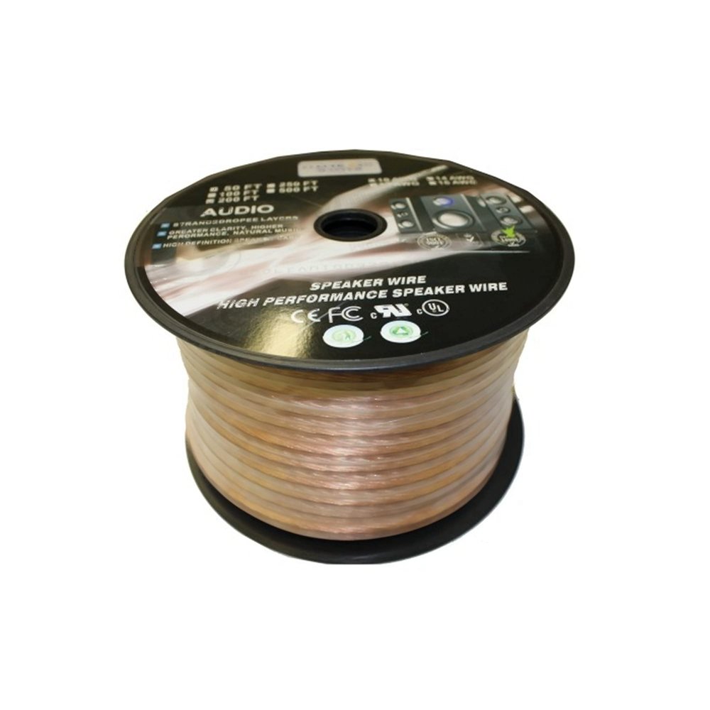 Electronic Master 100 Feet 2 Wire Speaker Cable, 8 AWG