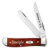 Case WR XX Pocket Knife Matthew 28:19-20 Smooth Chestnut Bone Mini Trapper Item #60868 - (6207 SS) - Length Closed: 3 1/2 Inches view 1