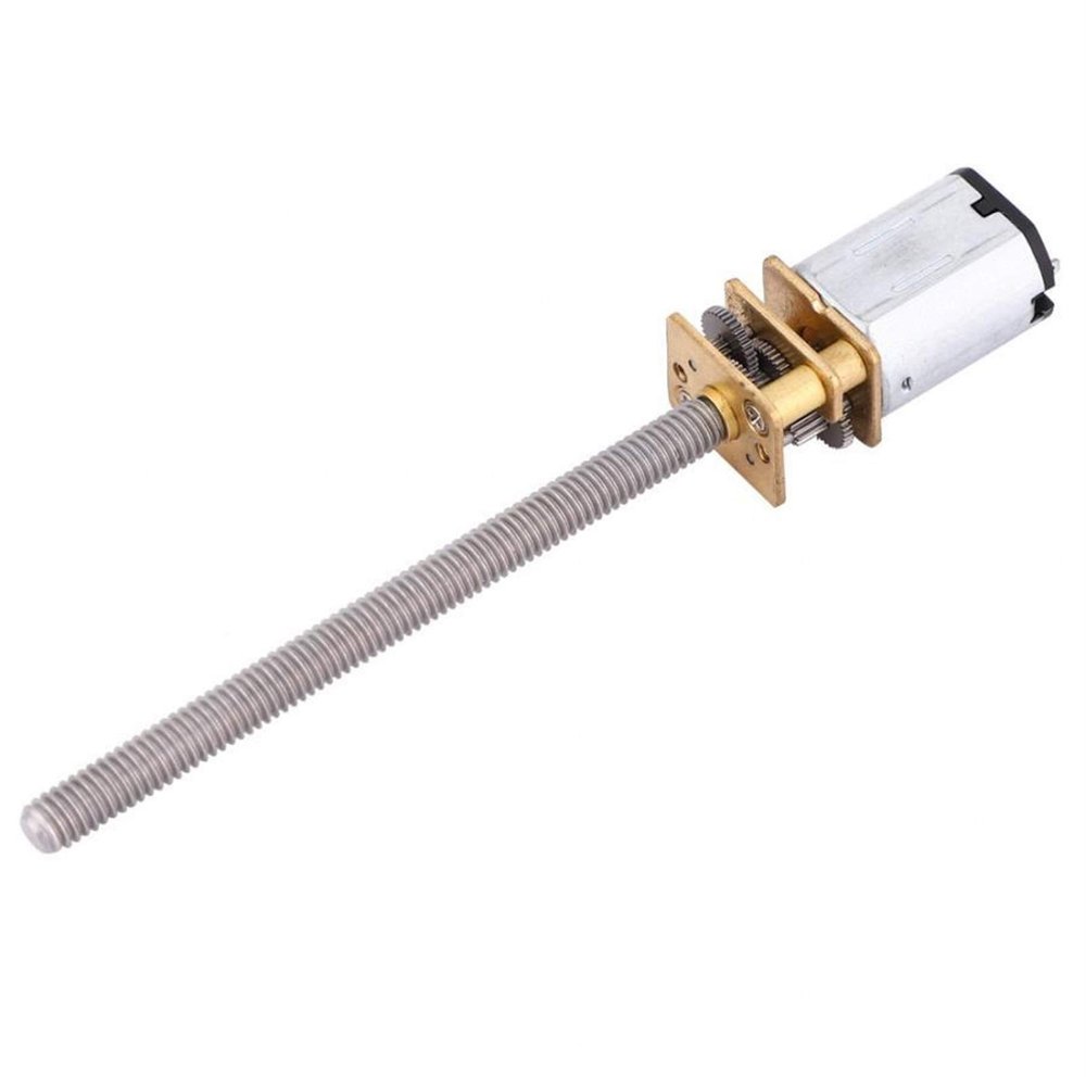 Bclla Zkenshan-DIY Motor DC 12V Gear Motor 30-1000RPM N20 Electric Micro Reduction Gear Ball Screw Motor M4x55mm, Easy to Install (Speed(RPM) : 500)