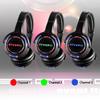 AYVVPII Rechargeable Wireless Silent Disco Headphones RF LED Flashing Light Headset 10pcs Headphones Bundle and 1 Transmitter 500m Distance view 2