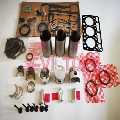 For Kubota D750 overhaul rebuild kit piston ring liner gasket bearing valve