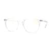 SA106 Hipster Rectangle Plastic Keyhole Blue Light Filtering Computer Glasses Clear view 2