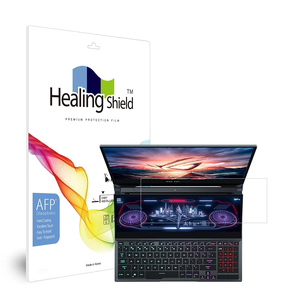 Healingshield Screen Protector Oleophobic AFP Clear Film Compatible with ASUS ROG Zephyrus Duo 15 [Secondary Display 1pc]