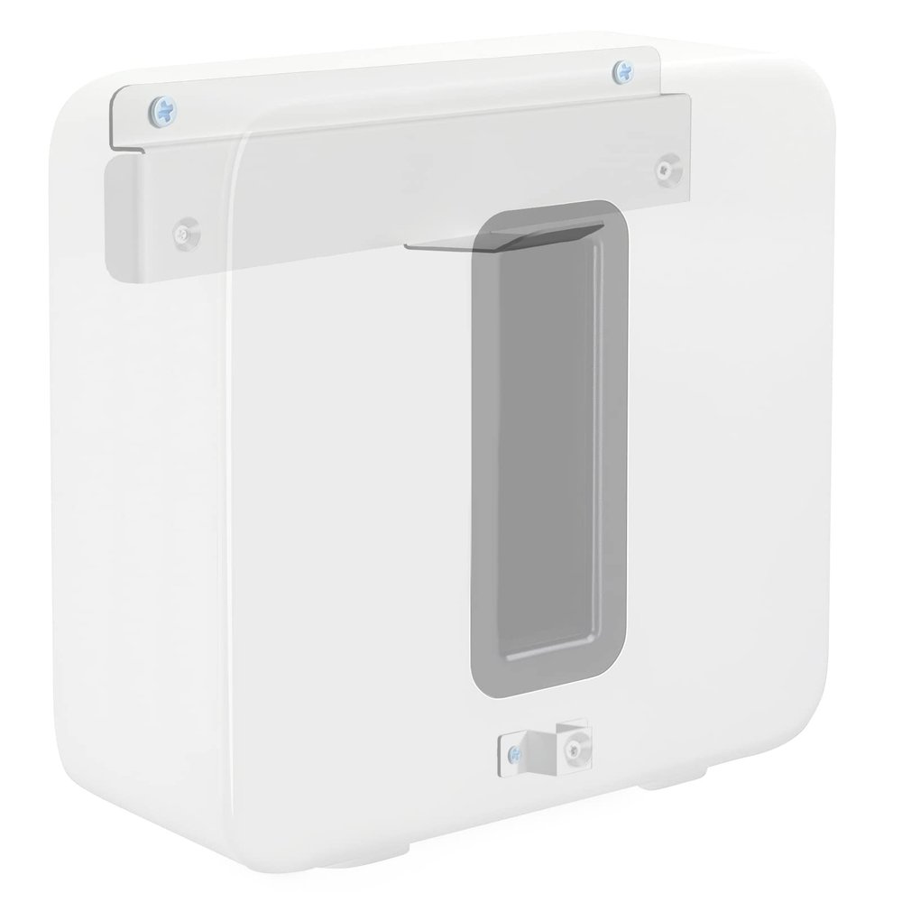 Wall Mount for Sonos Sub 4 Sub Gen 3 Gen 2 Mount, Heavy Duty Wall Mount for Sonos Sub Mounts, Mounting Brackets for Sonos Wireless Sub with Hardware Kit, White
