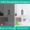 Wall Mount for Sonos Sub 4 Sub Gen 3 Gen 2 Mount, Heavy Duty Wall Mount for Sonos Sub Mounts, Mounting Brackets for Sonos Wireless Sub with Hardware Kit, White view 4