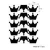 20PCS Crown Mirror Wall Stickers, Princess Baby Room Wall Decor Mirror Wall Sticker for Kids Rooms, Mirror Crown Wall Decal (Rose Red, Vinyl PVC Material) view 2