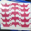 20PCS Crown Mirror Wall Stickers, Princess Baby Room Wall Decor Mirror Wall Sticker for Kids Rooms, Mirror Crown Wall Decal (Rose Red, Vinyl PVC Material) view 3