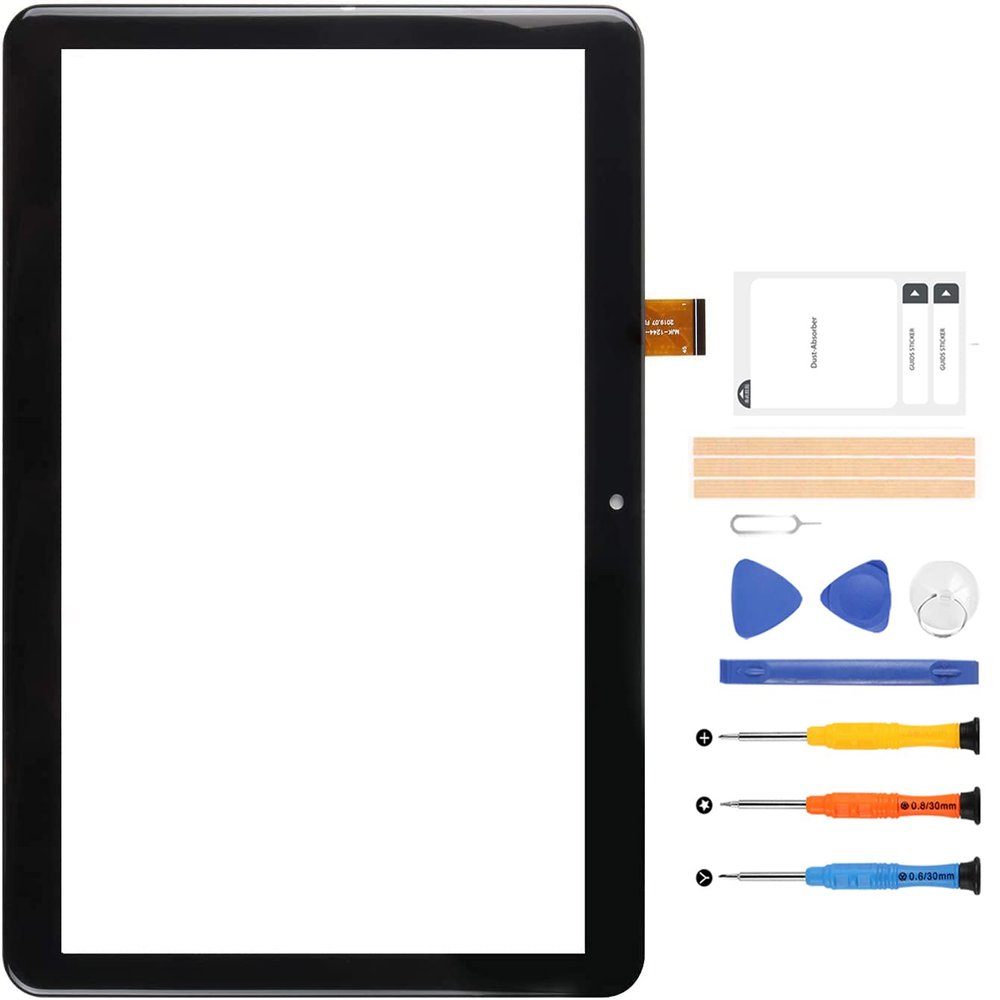 for Onn ONA19TB007/100005209 10.1" Screen Replacement DP101740-F2-A Touch Screen Digitizer Glass Panel Lens Kits with Free Repair Tools