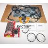 For KUBOTA V3307T V3307-DI V3307DI V3307 rebuild overhaul kit + cylinder head complete valve spring + piston ring + complete gasket set + crankshaft connecting rod bearing set view 2