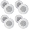 Rockville MC80 8 in 70V Commercial in-Ceiling Metal PA Speaker, 70Hz-20kHz Frequency Response, 20-Watt RMS 8 Ohm Bypass, Background Music and Paging, 8-Piece view 1