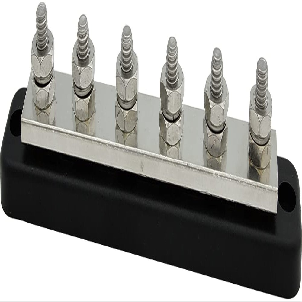 Sierra FS46710, Bus Bar, 250A Maxi - 6 Stud with Cover