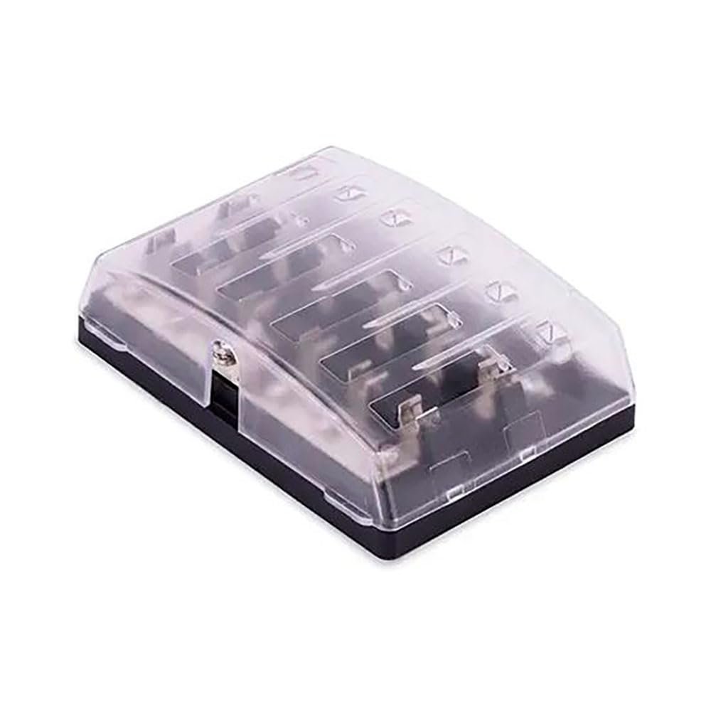 Sierra FS40910, 409 Series Fuse Block, 6 Gang AGC Common Source w/Cover