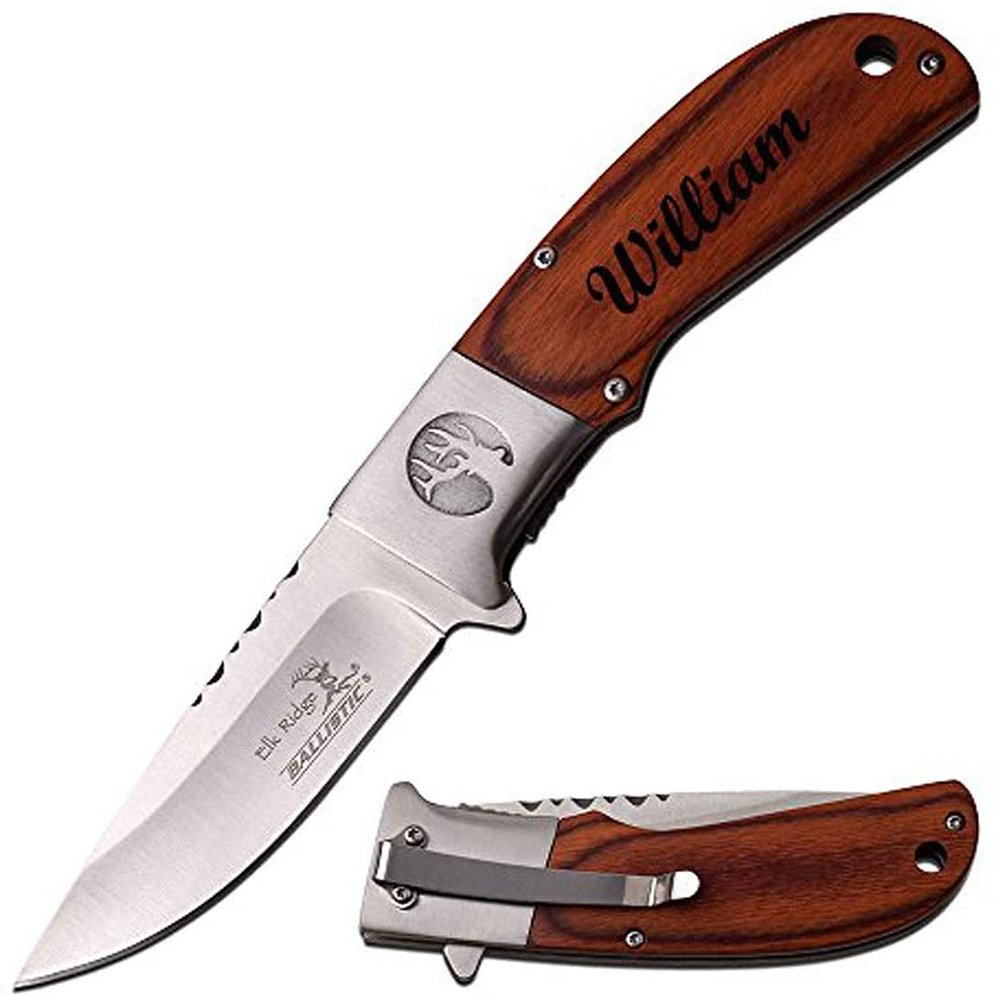 Blue Steel ER-A168WD KNIFE 4.5" CLOSED Free Engraving
