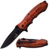 Blue Steel Pocket Knife, Engraved Personalized Pocket Knife for Men, Dad Gifts, Boyfriend, Groomsmen, Anniversary, Valentines Color- Black view 1