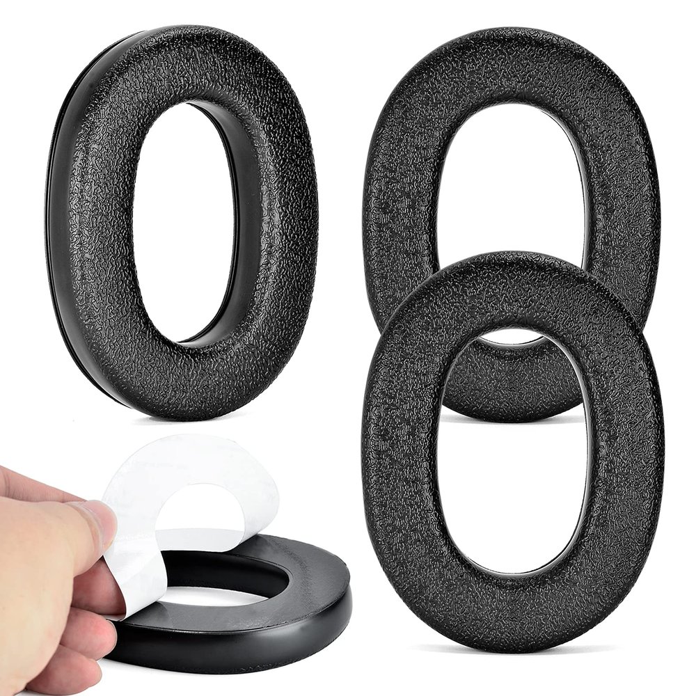 4 X Earpads - Ear Cushion Replacement Foam Ear Pads Compatible with 3M WorkTunes(90543, 90544, 90542, 90541) / Peltor Range Guard Connect Hearing ProtectorEM042/033/037 Series 