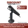DCCStands Verifone Engage P200/P400 7" Swivel and Tilt Black Stand with Anti-Theft POS Device Terminal to Stand Security Tether Lock view 2