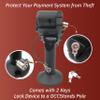 DCCStands Verifone Engage P200/P400 7" Swivel and Tilt Black Stand with Anti-Theft POS Device Terminal to Stand Security Tether Lock view 3