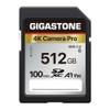 5-Years Data Recovery GIGASTONE SD Card 512GB Memory Card 4K Pro Series Speed Up to 150MB/s Compatible with Canon Camcorder, SDXC A1 V30 UHS-I view 1