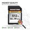 5-Years Data Recovery GIGASTONE SD Card 512GB Memory Card 4K Pro Series Speed Up to 150MB/s Compatible with Canon Camcorder, SDXC A1 V30 UHS-I view 4