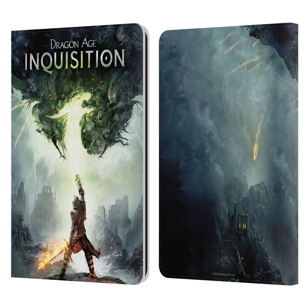 Head Case Designs Officially Licensed EA Bioware Dragon Age Key Art 2014 Inquisition Graphics Leather Wallet Case Compatible with Kindle Paperwhite 1/2 / 3