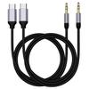 Aux to USB C, 2Pack 3.28ft USB C to 3.5mm Audio Aux Jack CableCar Stereo Cord Compatible for iPhone 16 Pro Max 15 Pro Max, Samsung Galaxy S24 S23 S22 S21 Note 20, Pixel 4 5 XL, iPad Pro view 1