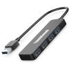 4-Port USB Hub 3.0, YaimhSound USB Splitter for Laptop, Keyboard and Mouse Adapter for Dell, Asus, HP, MacBook Air, Surface Pro, Acer, Xbox, Flash Drive, HDD, Console, Printer, Camera view 1