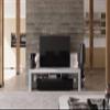 Maxima House REVA 190 TV Stand White/Black view 3