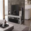 Maxima House REVA 190 TV Stand White/Black view 4