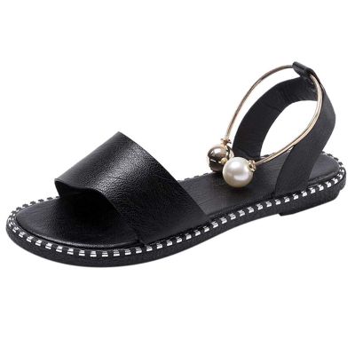 ZBYY Flat Sandals for Women Open Toe Slip on Shoes Summer Low Heels Dressy Flat Sandals Casual Beach Sandals