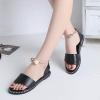 ZBYY Flat Sandals for Women Open Toe Slip on Shoes Summer Low Heels Dressy Flat Sandals Casual Beach Sandals view 2