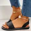 ZBYY Flat Sandals for Women Open Toe Slip on Shoes Summer Low Heels Dressy Flat Sandals Casual Beach Sandals view 3