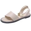 ZBYY Flat Sandals for Women Open Toe Slip on Shoes Summer Low Heels Dressy Flat Sandals Casual Beach Sandals view 1