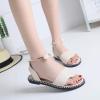 ZBYY Flat Sandals for Women Open Toe Slip on Shoes Summer Low Heels Dressy Flat Sandals Casual Beach Sandals view 2