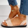 ZBYY Flat Sandals for Women Open Toe Slip on Shoes Summer Low Heels Dressy Flat Sandals Casual Beach Sandals view 4