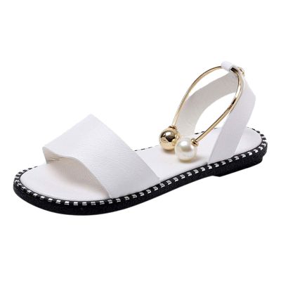 ZBYY Flat Sandals for Women Open Toe Slip on Shoes Summer Low Heels Dressy Flat Sandals Casual Beach Sandals