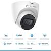 Amcrest 5MP Security Camera System, 4K 8CH PoE NVR, (4) x 5-Megapixel 2.8mm Wide Lens Weatherproof Metal Turret PoE IP Cameras, Built in Mic, Hard Drive Not Included, NV4108E-T1179EW4 (White) view 4