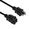 Beszin (25Ft) Black Power Extension Cord (NEMA 5-15P to NEMA 5-15R) 13A,STJ 16/3 Power Cable (1-Piece) view 1