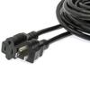 Beszin (25Ft) Black Power Extension Cord (NEMA 5-15P to NEMA 5-15R) 13A,STJ 16/3 Power Cable (4-Pack) view 3