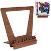 Aikyam Records Now Playing Vinyl Stand - 3D Retro Holder for LP Vinyl Records - Wooden Turntable Accessory - Gift Ideas - Album Display Stand