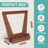 Aikyam Records Now Playing Vinyl Stand - 3D Retro Holder for LP Vinyl Records - Wooden Turntable Accessory - Gift Ideas - Album Display Stand view 3