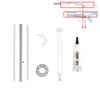 WORKER Plunger Tube Rod Metal Mod Kit for Longshot and Terminator Modify Toy (Silver) view 3