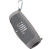 co2CREA for JBL Charge 5 Waterproof Bluetooth Speaker Silicone Cover Case, Portable Silicone Travel Case with Carabiner, Protective Skin Case (Grey Case) view 3